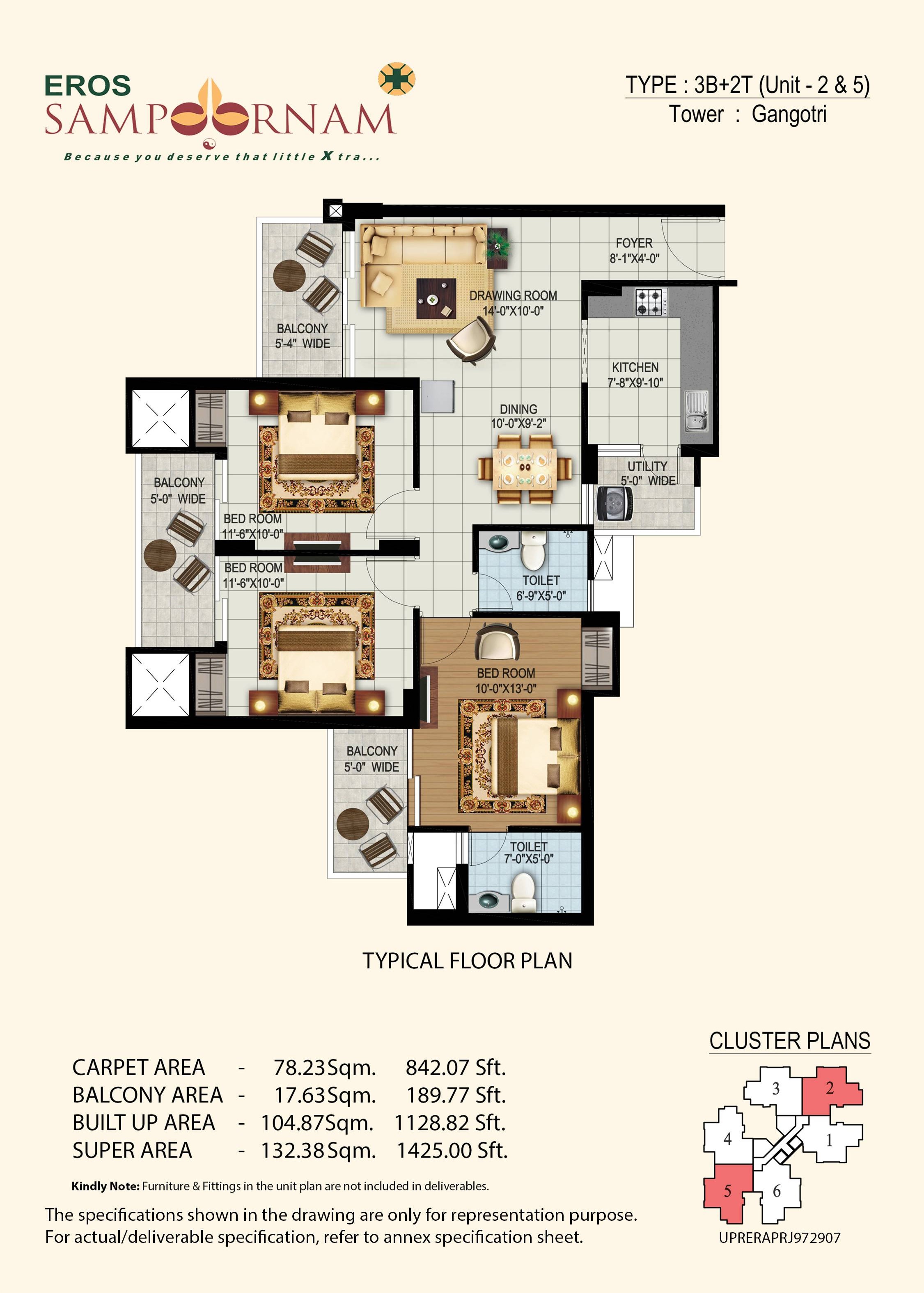 EROS SAMPOORNAM  floor plan 